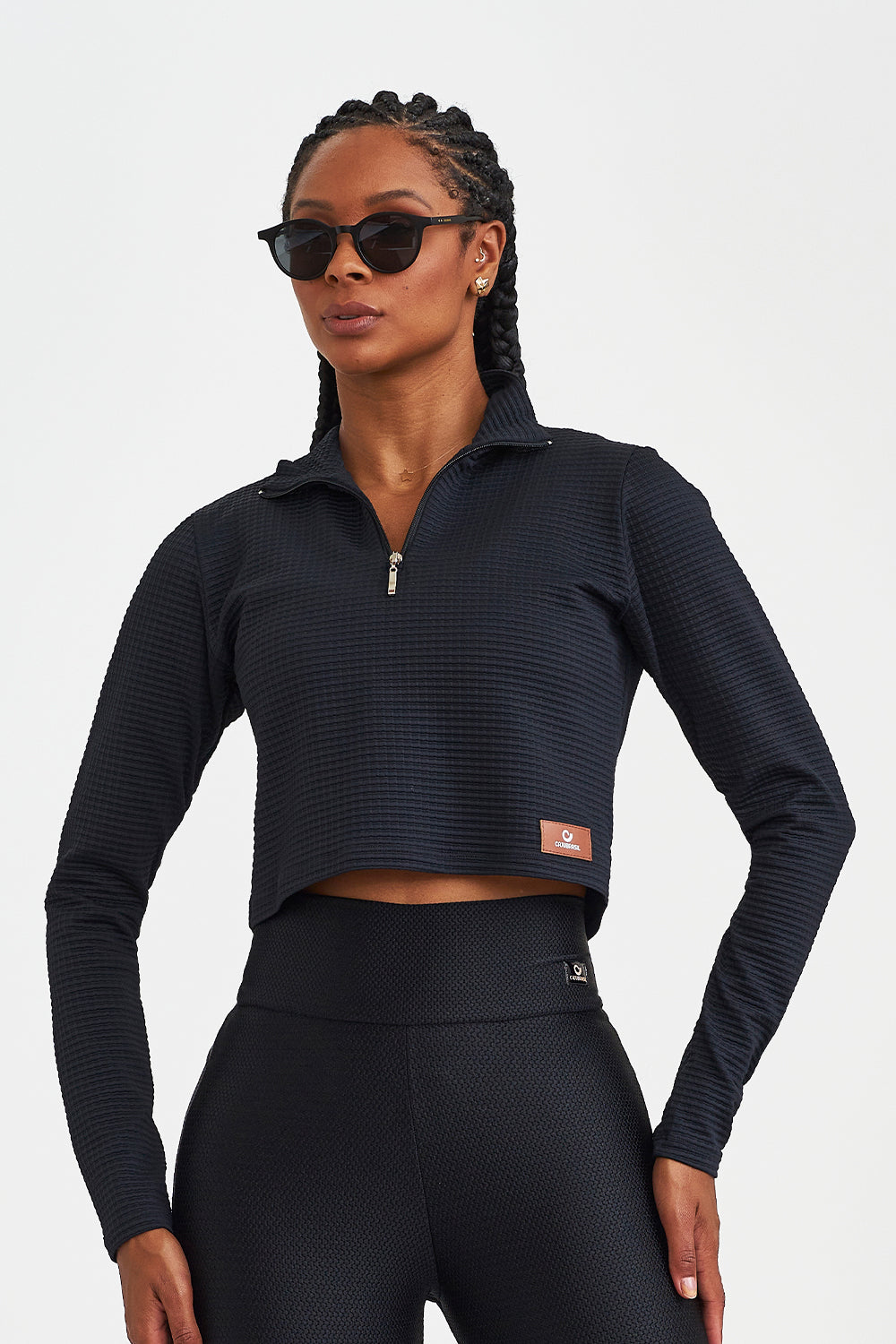 CROPPED CON CREMALLERA TWEED 15054