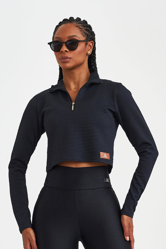 CROPPED CON CREMALLERA TWEED 15054