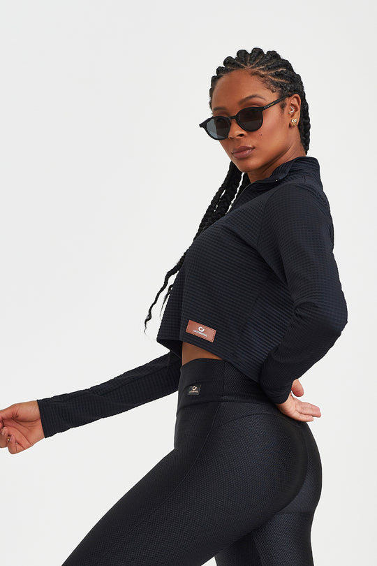 CROPPED CON CREMALLERA TWEED 15054