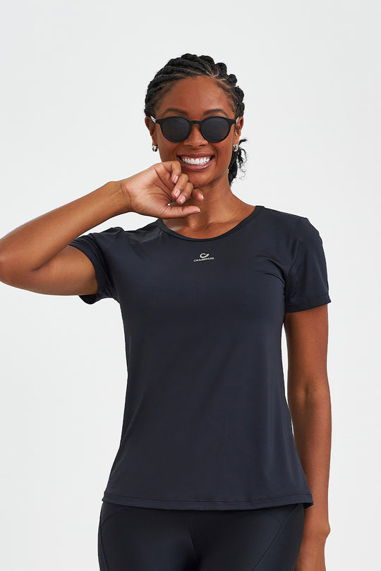 T-SHIRTS CON ELÁSTICO NEGRO 15107