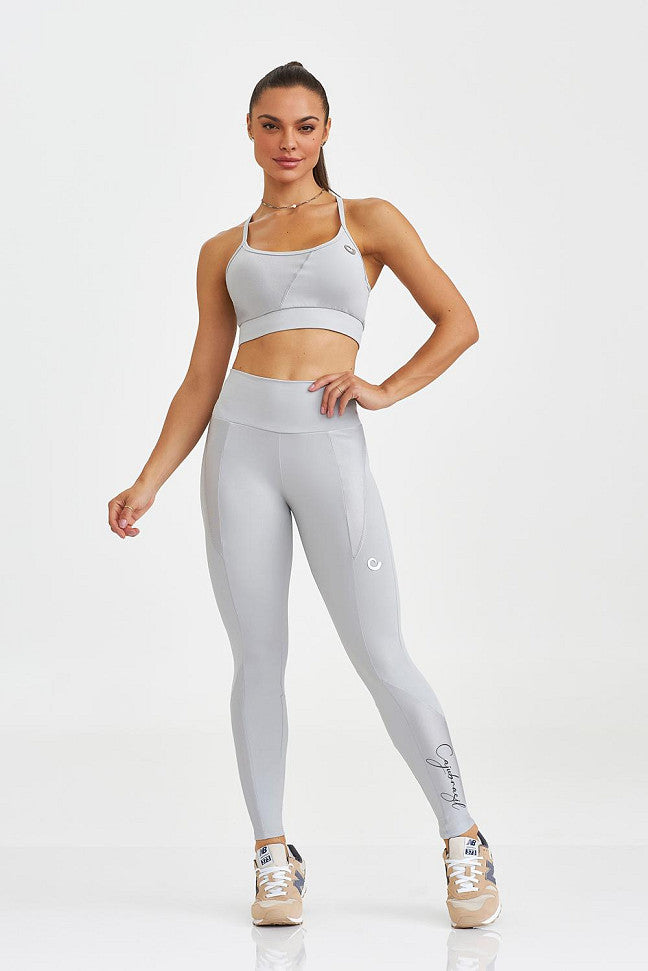 CALZA NAKAY TRENZADO ZIG ZAG GRIS CROMO 15042