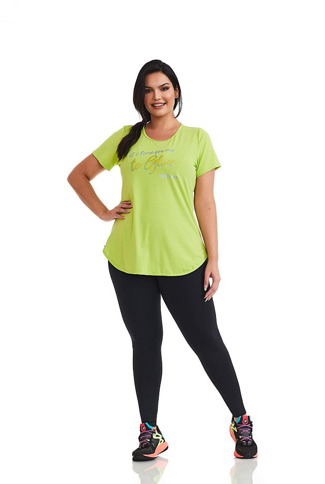 T-SHIRT CURVY GLOW 7030