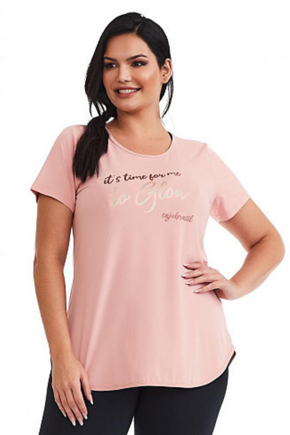 T-SHIRT CURVY GLOW 7030